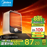 美的（Midea）【小身材】暖风机家用/小太阳取暖器/小型电暖器/电暖气/电热风扇/暖手宝台地两用速热便携HFU15D