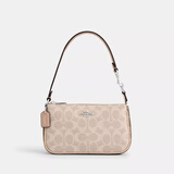 蔻驰（COACH）女包Nolita19麻将包拉链开合奢侈品手提包单肩腋下包【正品保证】 卡其拼棕