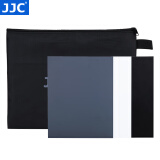 JJC 白平衡灰卡 18度 18%灰卡 摄影手动测光 适用于佳能尼康索尼微单单反 灰卡板防水 黑灰白 三合一