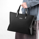 极为（JEVI）男士手提包横款男商务公文包男包电脑文件包大容量手拎包520礼物