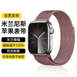 WITGOER表带【德国品质】适用苹果手表apple watch米兰尼斯iWatch/s9/8/7ultra2钢带磁吸金属男女se不锈钢