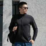 龙牙隐拓轻暖Polartec抓绒衣秋冬户外舒适保暖抓绒外套 极夜黑 L 180/100A