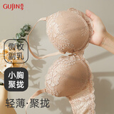 古今内衣女文胸小胸聚拢承托外扩性感蕾丝提花法式薄款舒适胸罩