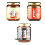 上海特产川湘牛肉猪肉辣酱235g拌饭拌面料下饭酱辣椒酱面条调味料 猪肉辣酱 牛肉辣酱 辣油辣椒各1瓶