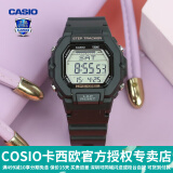 卡西欧（CASIO） 男表女表卡西欧手表男女情侣表学生时尚运动表太阳能双显电子表 LWS-2200H-1AVPF动感酷黑-计步