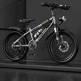 凤凰儿童自行车6-10-12-15岁中大童小学生可变速山地车男女孩小孩单车 凤凰GT 精致银 辐条轮 变速+礼包 22寸【适合身高140-165cm】