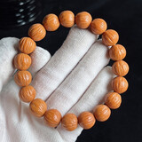 彩荷猴头土豪串京八棱小核桃手串凤羽猴头南瓜桩男女单圈佛珠文玩手链 野生猴头凤羽16mm（天然）