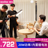 神牛（Godox） LC500/LC500R/LC500mini补光灯LED补光棒灯摄影灯可调色温户外便携人像冰灯外拍录像RGB灯棒手持 【19】彩光版LC500R mini【柔光布】