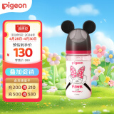 贝亲（Pigeon）迪士尼宽口径玻璃奶瓶240ml（M号）花漾蝴蝶结 3个月以上AA230