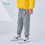 迪士尼宝宝（Disney Baby）迪士尼童装儿童裤子男童米奇女童米妮休闲长裤迪士尼宝宝系列IP款 花灰K1017 12个月/身高80cm