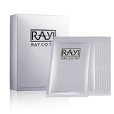 芮一ray泰国面膜35g（保湿补水修复痘印收缩毛孔金银婴儿蚕丝面膜套) 银色五盒共50片【补水嫩肤】