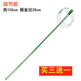 火有水爬藤架子花支架月季花架植物室内花卉支撑杆园艺铁线莲爬藤支架杆 调节款150cm高(三杆五圈/圈28CM) 中等
