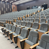 报告厅礼堂椅会议培训教室连排椅音乐厅影剧院报告路演厅软包座椅 定制