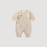 巴厘小猪（BALIPIG）新生儿婴儿衣服秋冬季加厚保暖爬爬服初生儿绑带和尚服宝宝连体衣 杏梦幻月空 66cm