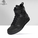 外星蜗牛摩托车骑行鞋男四季防滑透气通勤机车骑士靴子摩旅休闲高帮鞋子女 新配色黑武士 40