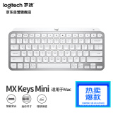 罗技（Logitech）MX Keys Mini Mac版 简约无线背光键盘 浅灰色 蓝牙键盘 办公键盘  平板电脑键盘
