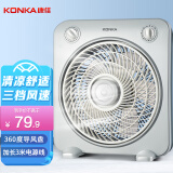 康佳（KONKA）家用风扇宿舍电风扇转页扇加长电源线台扇桌面小风扇KF-25HY37延长线