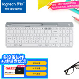 罗技（Logitech）时尚系列 K580 键盘 蓝牙键盘 办公键盘 无线键盘 便携超薄键盘 笔记本键盘 平板键盘 芍药白