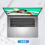 DELL戴尔灵越16Pro5620键盘膜Inspiron16英寸电脑保护膜屏幕贴膜按键套笔记本钢化膜 半透黑色款-柔软硅胶键盘膜