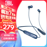 JBL LIVE 220BT 颈挂式入耳式无线蓝牙智能耳机 音乐运动耳机 手机通用 冰湖蓝