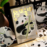 花点馨意明信片文艺贺卡生日手写卡片开学毕业季祝福留言卡 熊猫来啦3987