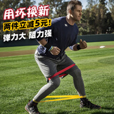 舒奈斯（SONICE）足球篮球瑜伽弹力带健身男女核心力量训练阻力带拉力绳背部拉伸圈 红色（10磅）(用坏换新)