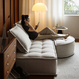 NORHOR北欧表情/皮埃蒙特布艺沙发/荷兰ASIADES正版复古奶油风模块组合G 【现货】1.05m米色脚踏M