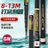 光威（GW）海纹湖库长竿8米钓鱼竿超轻超硬碳素台钓竿长节打窝竿鱼杆手竿