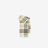 博柏利（BURBERRY）【礼物】围巾男女 格纹羊绒围巾 石色