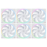 利民（thermalright）TL-S12W S12工包12CM机箱风扇正向反向白色反叶ARGB光圈盒装电脑散热风扇 TL-S12W ARGB光环白色工包 六个装