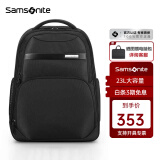 新秀丽（Samsonite）双肩包男士通勤商务背包15.6英寸电脑包大容量旅游出差\NU0 黑色-15.6英寸电脑