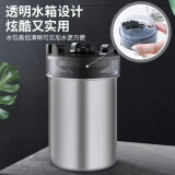 倩挥带水箱烟灰缸防飞灰接灰盒家用客厅创意灭烟罐便携杯型车载烟灰缸 【喷水灭烟】金属银1个