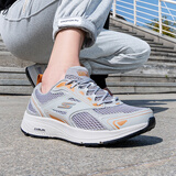 斯凯奇男鞋夏季2026新款软底网面鞋轻便透气跑步鞋减震休闲鞋运动鞋男 灰橘色-GYOR /建议拍大半码 39.5