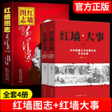 【当当 正版】红墙图志毛泽东 2册 邓小平卓越智慧 毛泽东大成智慧 周恩来超群智慧同款讲述共和国奋发图强的故事历史大变中国近代史 中国历史书籍正版 红墙图志+红墙大事