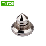 YYTCG 纯铜镀金音响避震脚钉 发烧音箱音响机架音箱脚钉 功放CD机脚钉 减震脚垫 高度可调 银色一套（脚钉+脚垫+3mm胶）