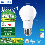 飞利浦（PHILIPS）led节能灯泡客厅家用超亮照明E27大螺口灯泡12W6500K白光优视型