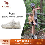 骆驼（CAMEL）漫游户外复古慢跑鞋女休闲运动 K23S09L7014-1 米白/香芋紫 35