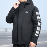 阿迪达斯（adidas）官方舰店棉服男24冬新款运动服休闲保暖防风御寒棉衣连帽时尚棉袄 经典加厚棉服 【冬季热销款】 S 175（建议体重110-130斤）