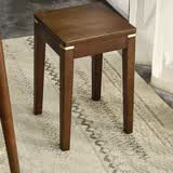 睿帆凳子实木凳子家用餐凳凳子餐桌凳小凳子高凳时尚创意木凳小板凳 【铜素轻奢款】加粗凳腿