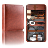 仟居佳鞋油鞋刷套装皮鞋旅行鞋黑色无色便携擦鞋神器保养护理 鞋油鞋刷套装