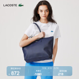 LACOSTE法国鳄鱼女包L1212系列大容量单肩托特包|NF1888PO 141/深蓝色