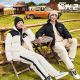 鸿星尔克羽绒服男女同款冬季立领时尚通勤加厚保暖外套情侣泡芙面包服上衣