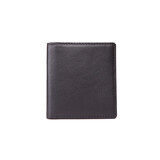 超薄迷你真皮短款小钱包男竖款羊皮驾驶证钱夹青年简约皮夹女软 啡色镜窗超小款（不能放驾驶证）