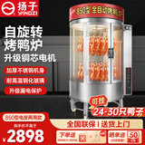 扬子烤鸭炉商用烤鹅烤鸡炉烤鱼炉商用电热全自动旋转木炭煤燃气五花肉烤箱商用烤箱烤鸭一体机专用炉 850型【电炭两用】款