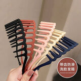 佐羽发箍带齿网红新款化妆洗脸专用头箍女不掉防滑外出发捆发卡发饰 粉色（带齿发箍）