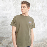 dickies经典款logo印花短袖T恤 夏季全棉情侣款休闲上衣DK00890 军绿色 M