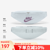 NIKE男包女包 单肩包运动潮流时尚户外休闲斜挎包胸包 浅蓝灰 DB0490-474 腰包