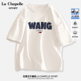 La Chapelle SportLa Chapelle Sport拉夏贝尔短袖t恤女夏季潮流百搭休闲简约韩版时 白色(国王权利) M（推荐100-115斤）