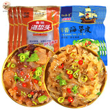 亿海湾 海蜇头即食凉拌海蜇丝带调料包凉菜拌菜下酒菜海蜇皮网红款礼盒 4袋海蜇头（黄袋）+4袋海蜇皮