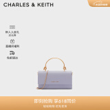 CHARLES&KEITH质感手提包小方单肩斜挎包包女包生日礼物女CK6-10840314-3 Lilac浅紫色 XS